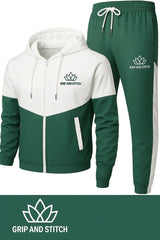 White & Green Tracksuit – Premium Athletic & Casual Wear for Men/Women