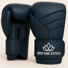 Dark Blue Boxing Gloves – Premium Sparring, Training, Kickboxing & MMA Gloves with Wrist Support