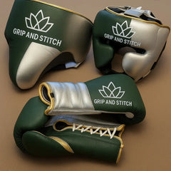 Premium Boxing Gear Set – Gloves & Headgear | GRIP AND STITCH® for Training & Sparring